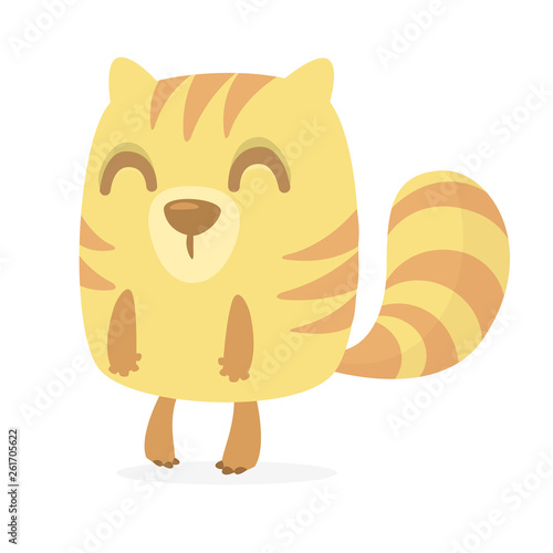 Squirrel chipmunk cartoon. Forest animal vector illustration