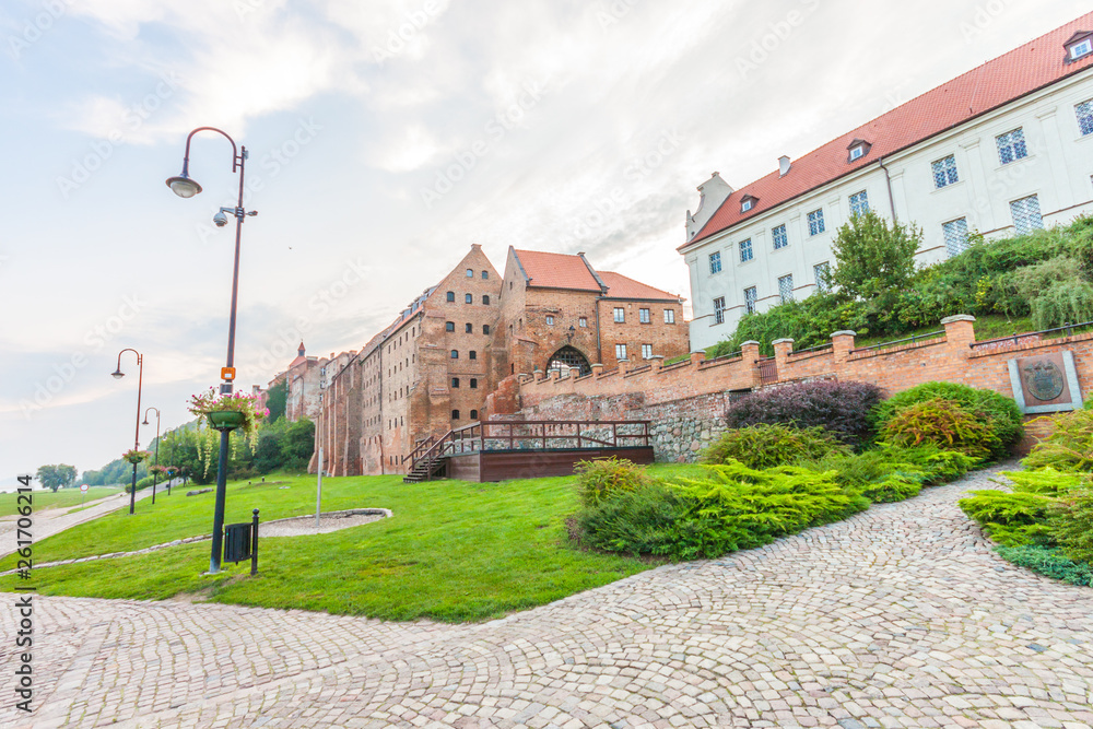 Fototapeta premium Grudziadz old town at sunrise. Poland