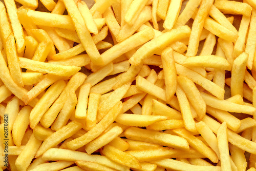 french fries as textured background
