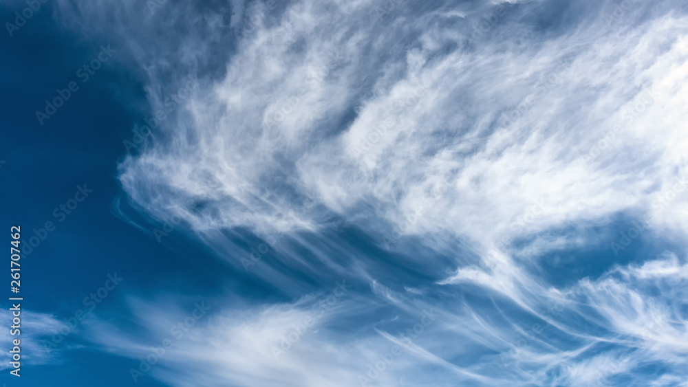 Beautiful blue sky and clouds. The natural background Beautiful blue sky and clouds. The natural background