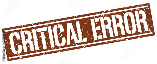 critical error square grunge stamp