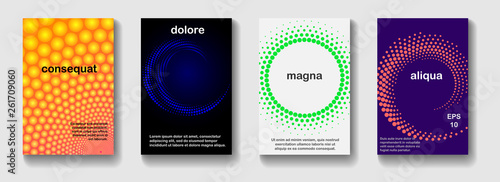 Minimal modern cover design. Future geometric patterns. Poster template vector design.