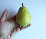 Pear fruit vegan hand food 