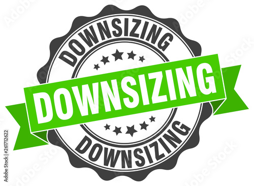 downsizing stamp. sign. seal