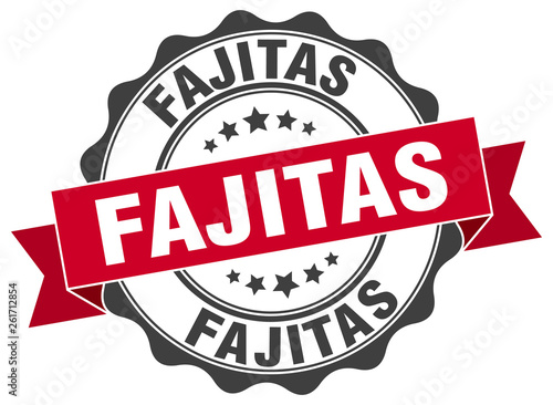 fajitas stamp. sign. seal