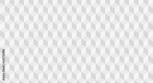 Geometric seamless pattern of white and grey polygons