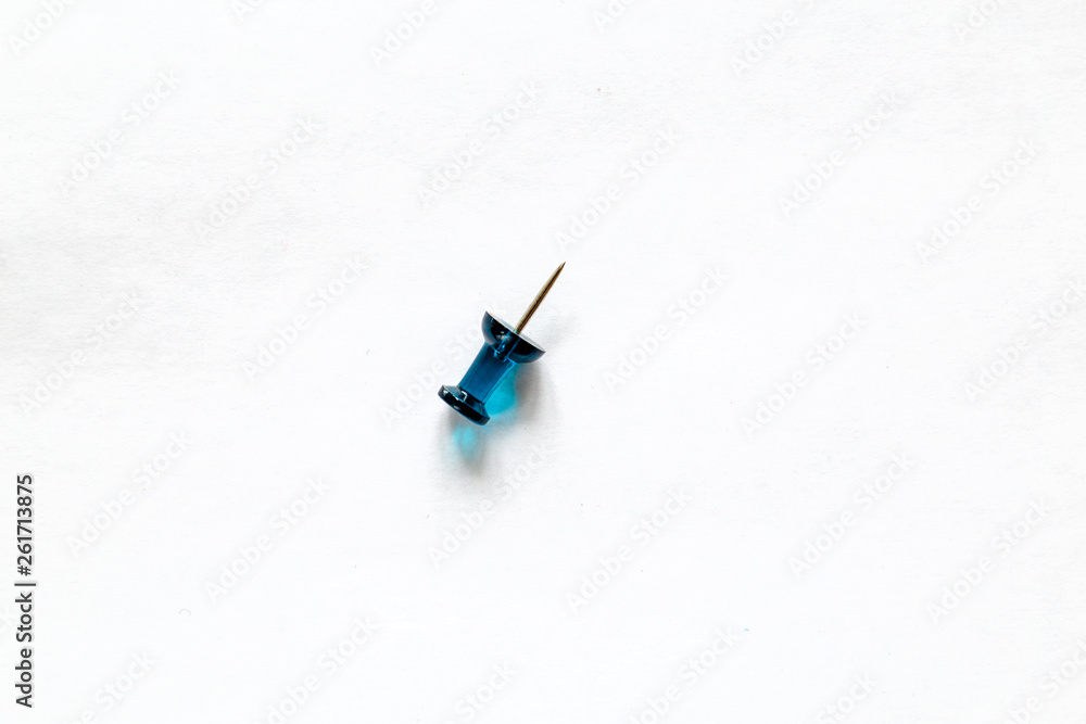 close up push pin isolated on white background close up push pin isolated on white background