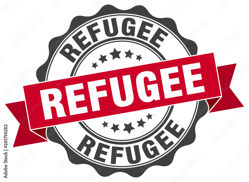 Fototapeta premium refugee stamp. sign. seal