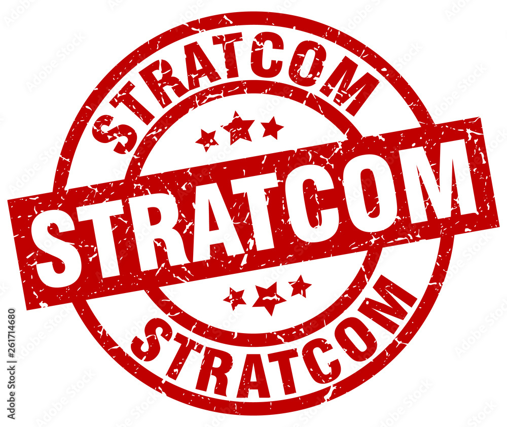 stratcom round red grunge stamp stratcom round red grunge stamp