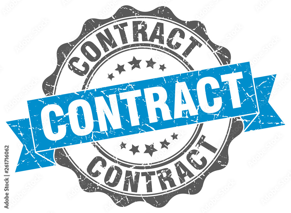 Fototapeta premium contract stamp. sign. seal