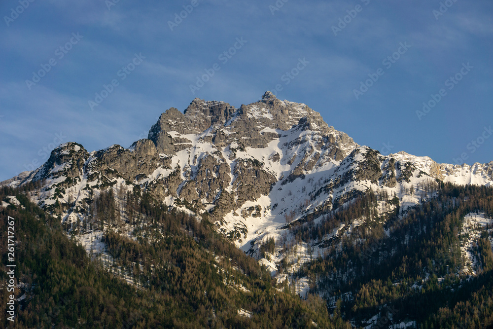 Mountain peaks in the Alps