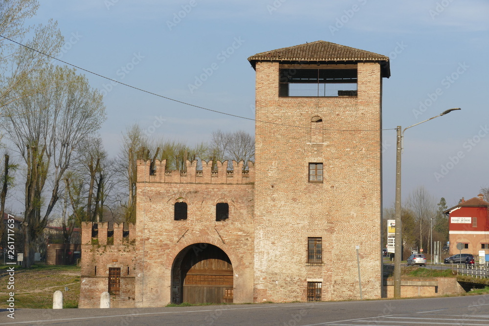 Sparafucile fortress in Mantova at the end of St. George bridge