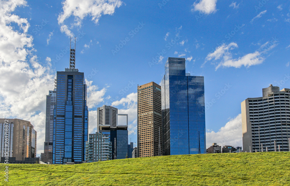 Melbourne Central business district skyscrapers, Victoria, Australia