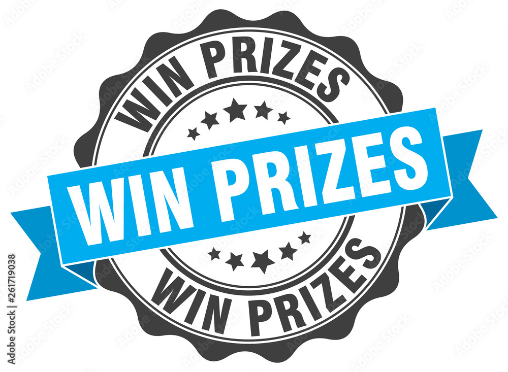 Fototapeta premium win prizes stamp. sign. seal