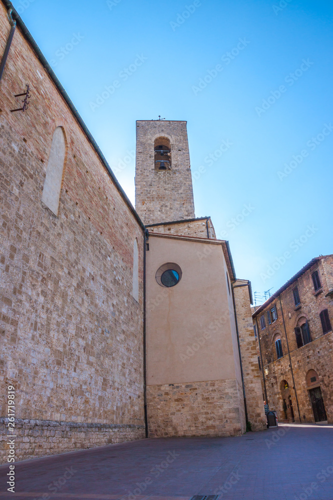 San Gimignano, Tuscany, Italy. San Gimignano is typical Tuscan medieval town in Italy.