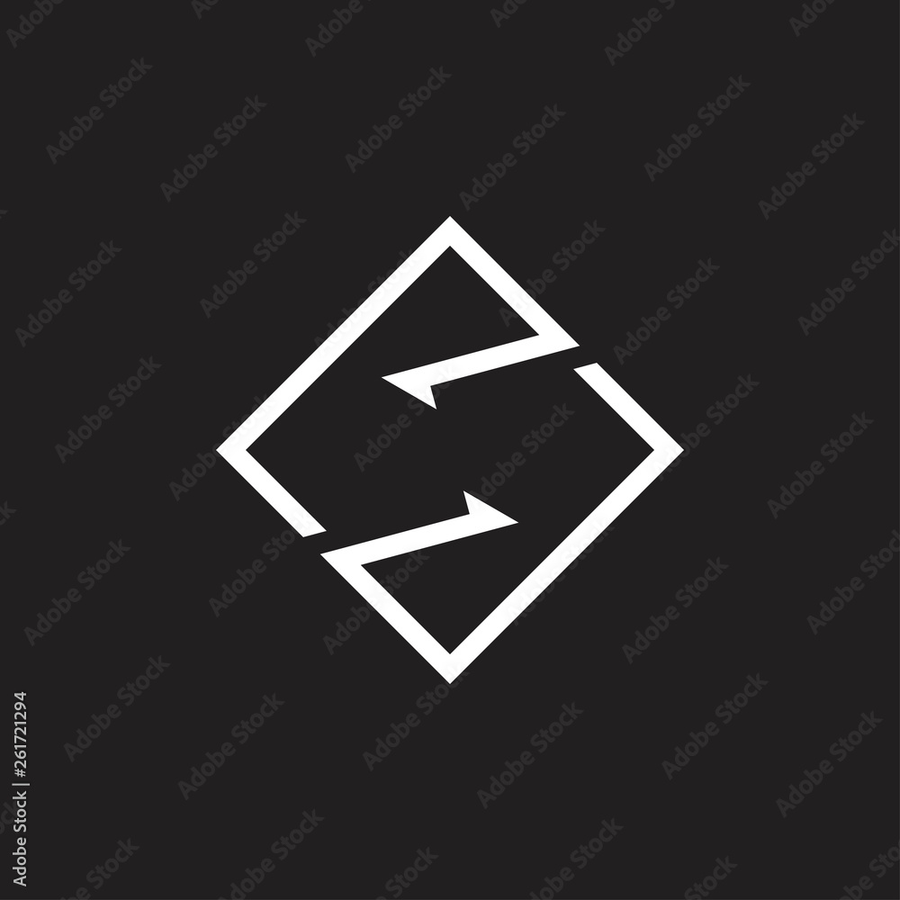 letter s square geometric arrow logo vector