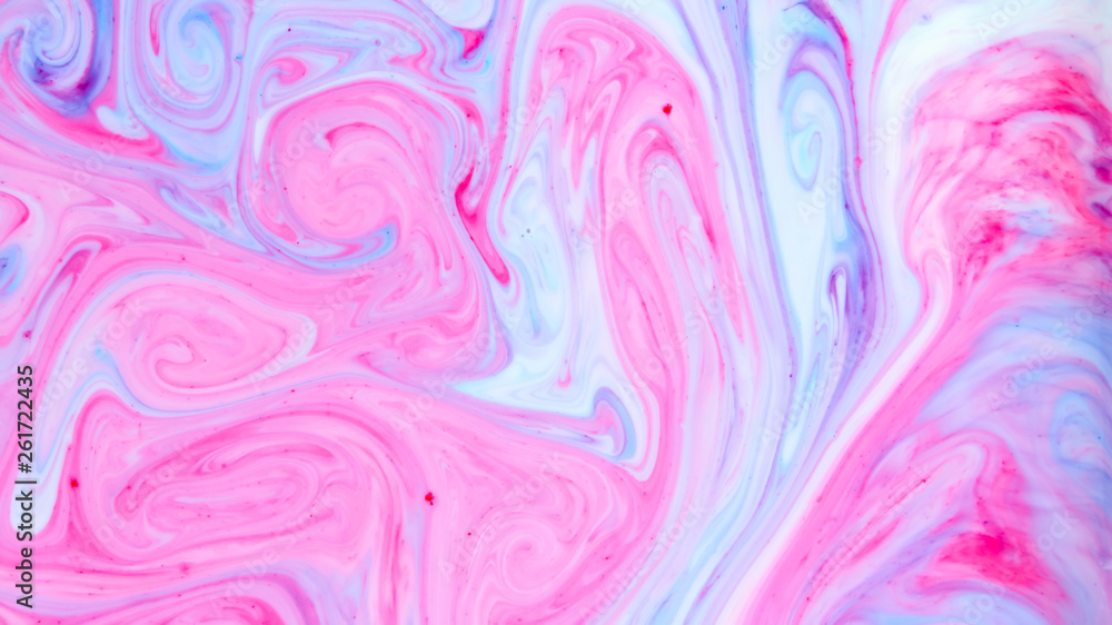 Abstract multicolored background. Screen saver. Fluid art with pink blue color. Blue pink texture. Colored paint stains in liquid Abstract multicolored background. Screen saver. Fluid art with pink blue color. Blue pink texture. Colored paint stains in liquid