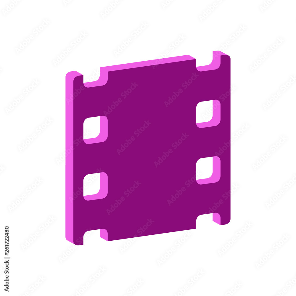 Film isometric icon.Vector illustration. Film isometric icon.Vector illustration.