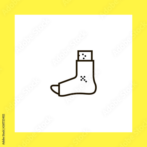 gypsum vector icon. flat design