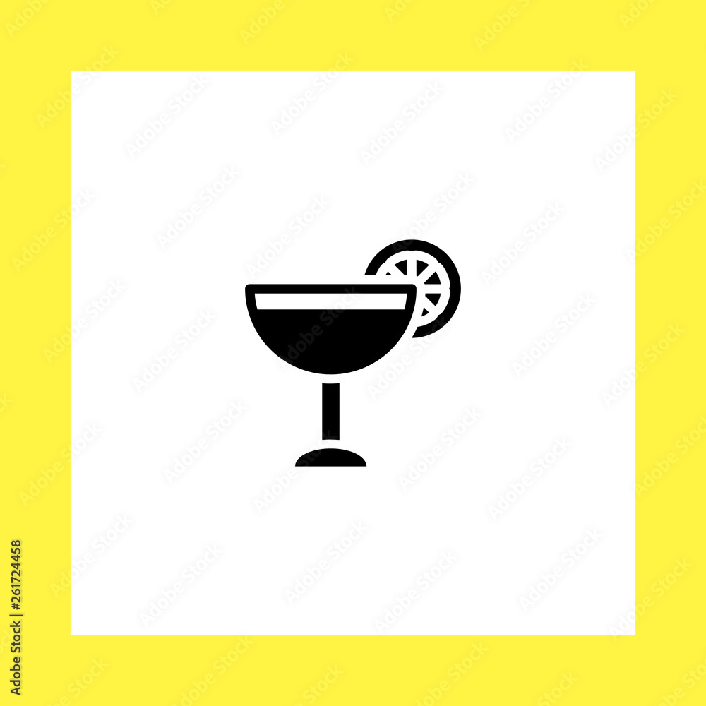 cocktail vector icon. flat design cocktail vector icon. flat design