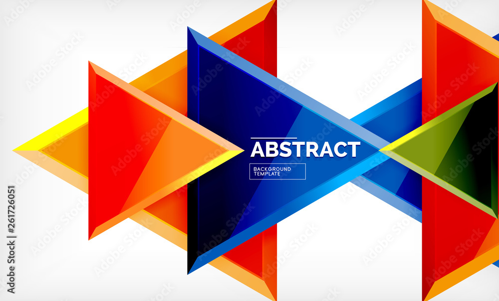 Triangular low poly background design, multicolored triangles Triangular low poly background design, multicolored triangles