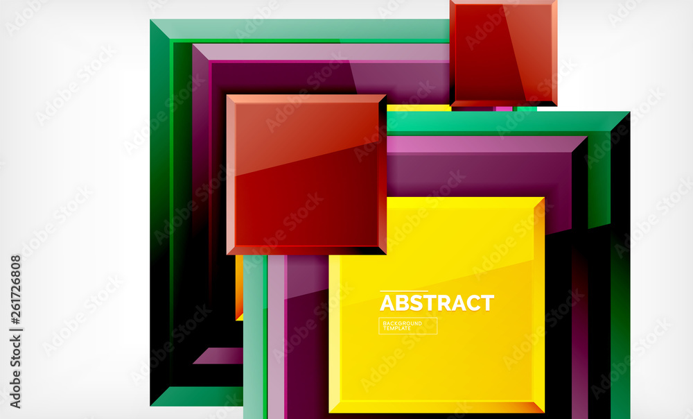 Geometric abstract background, modern square design Geometric abstract background, modern square design