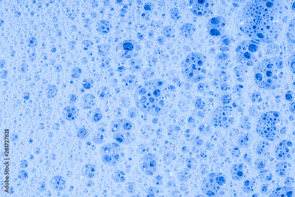 Obraz premium Soap bubbles- suds top view