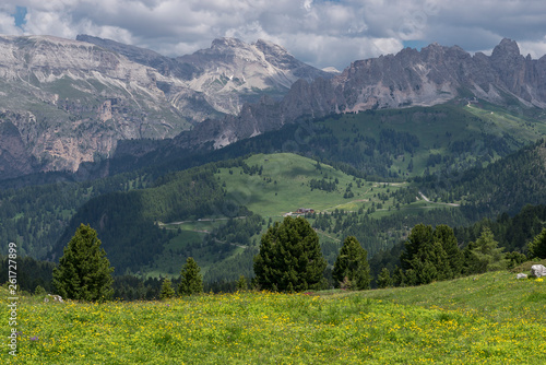 Dolomites scenic view during summer