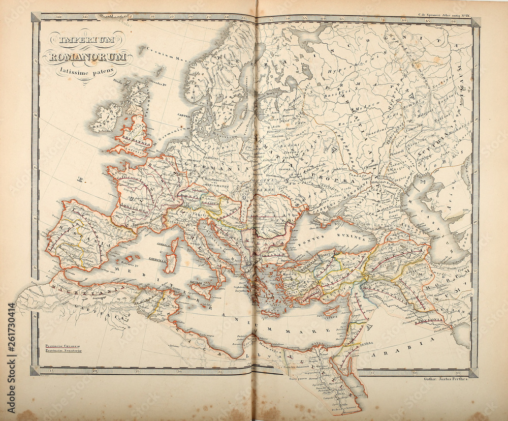Fototapeta premium Old map. Engraving image