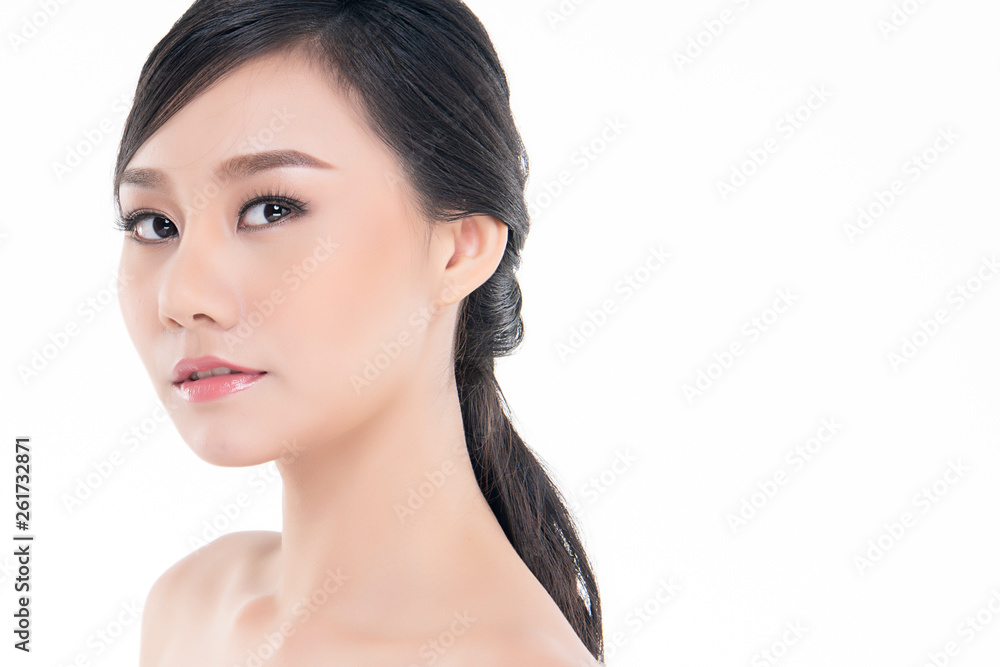 Beautiful Young asian Woman with Clean Fresh Skin Beautiful Young asian Woman with Clean Fresh Skin