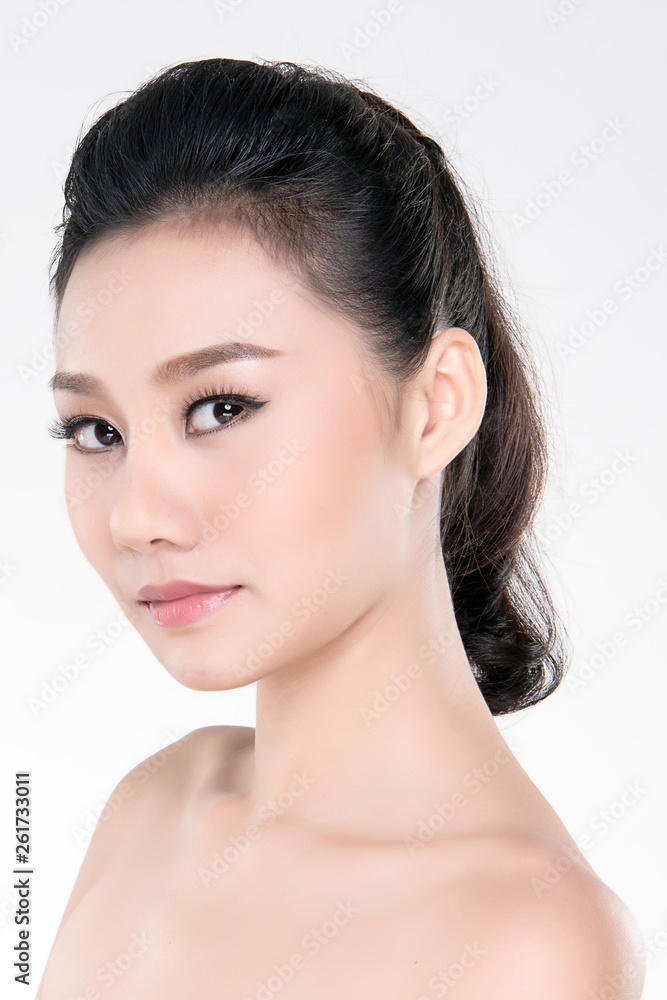 Beautiful Young asian Woman with Clean Fresh Skin Beautiful Young asian Woman with Clean Fresh Skin