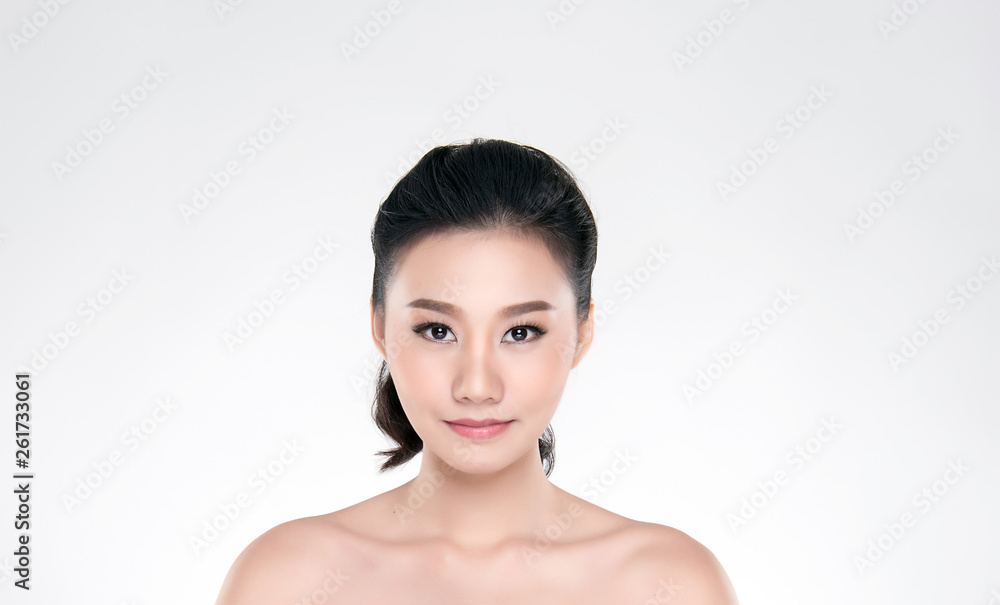 Beautiful Young asian Woman with Clean Fresh Skin Beautiful Young asian Woman with Clean Fresh Skin