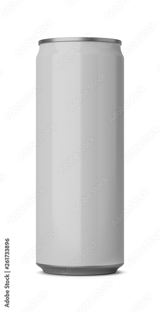 White Drink Can on White White Drink Can on White