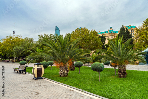 National Seaside Park in Baku city photo