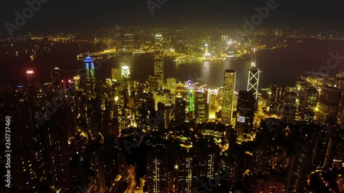 Hong Kong by Drone at Night