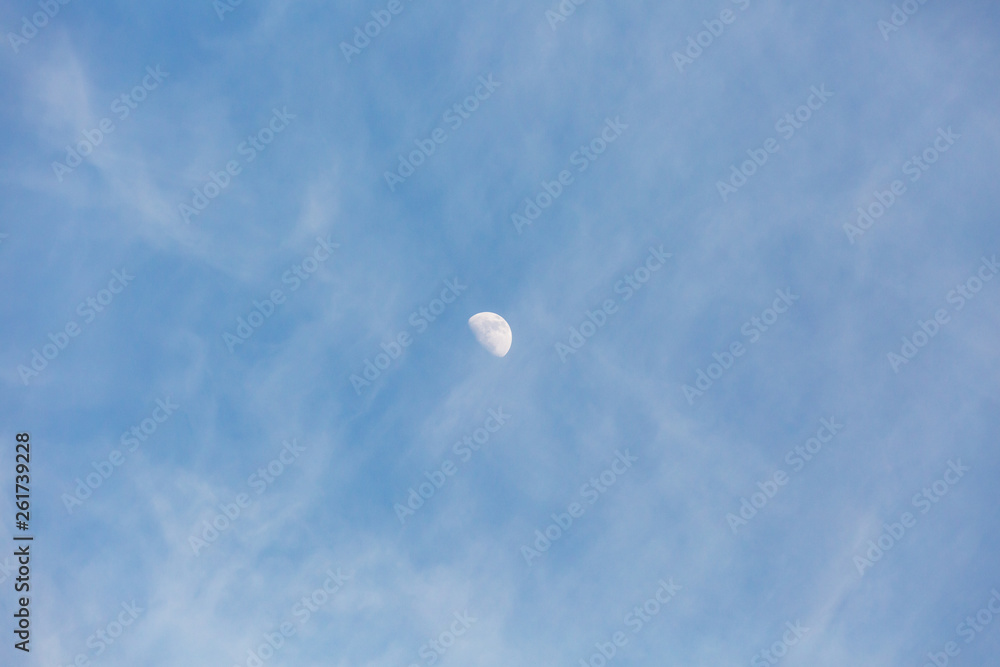 Blue sky with small dense white clouds Blue sky with small dense white clouds