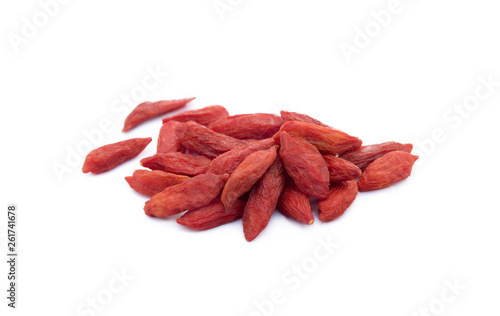 Goji berry isolated on white background