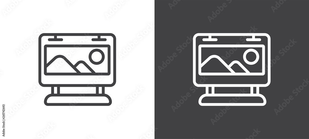 Set of Flip Chart Billboard Icons, Vector Icons of Data Presentation Sheet for all Purposes, Business, Web, Mobile or Print Set of Flip Chart Billboard Icons, Vector Icons of Data Presentation Sheet for all Purposes, Business, Web, Mobile or Print