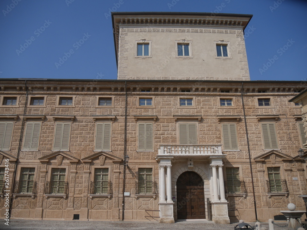 Canossa Palace in Canossa square in Mantova