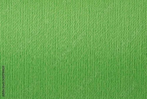 Macro picture of green thread texture background
