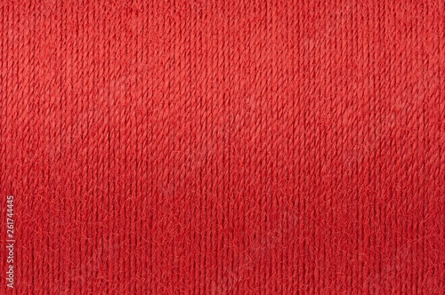 Obraz na plátne Macro picture of red thread texture background