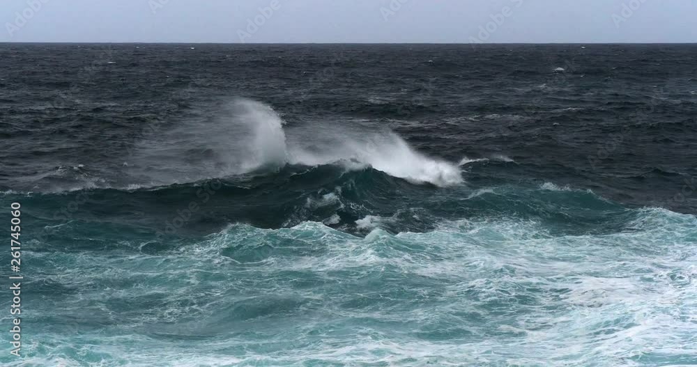 Waves in Atlantic Ocean, Porto Moniz, Madeira Island Portugal, Slow Motion 4K Waves in Atlantic Ocean, Porto Moniz, Madeira Island Portugal, Slow Motion 4K