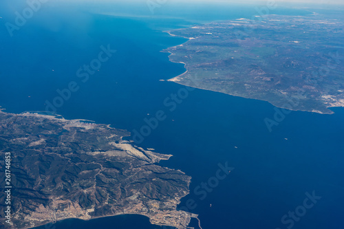 Tableau sur toile Strait of Gibraltar - Spain and Marocco - Europe and Africa