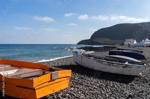 Seaside of Pozo Negro on Fuerteventura at the Canary Islands