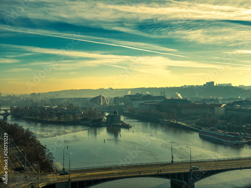 Prague aerial summer