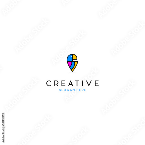 Free Download Bird Parrot Location Creative Technology Logo, parrot logo and pin map. vector illustration for mascot logo or icon, Parrot Pin Location Creative Abstract Modern Logo - GFXLoad