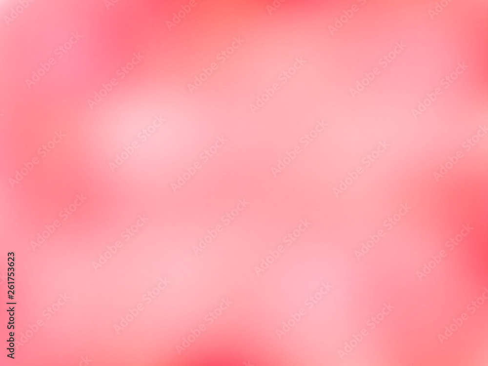 Fototapeta premium Pink soft colorful gradient background with living coral color.