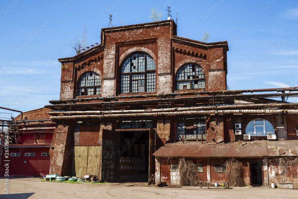 Old industrial building in red brick