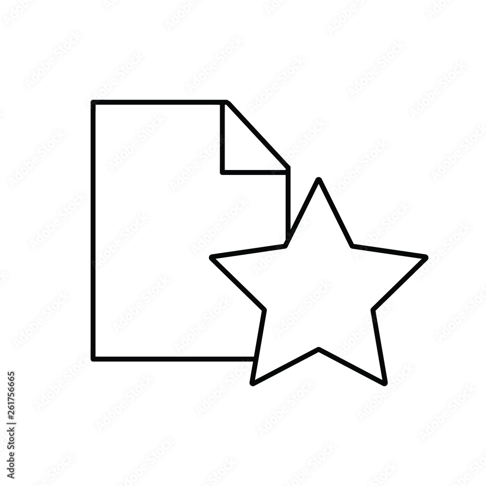 Special document line icon Special document line icon