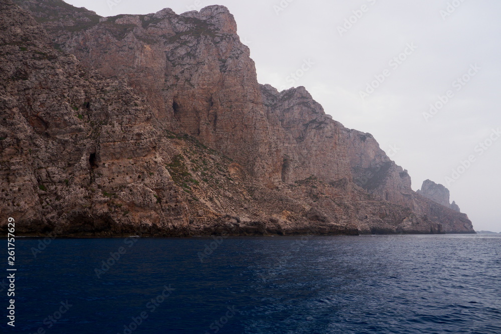 Cliffs to the Egadi sicily italy